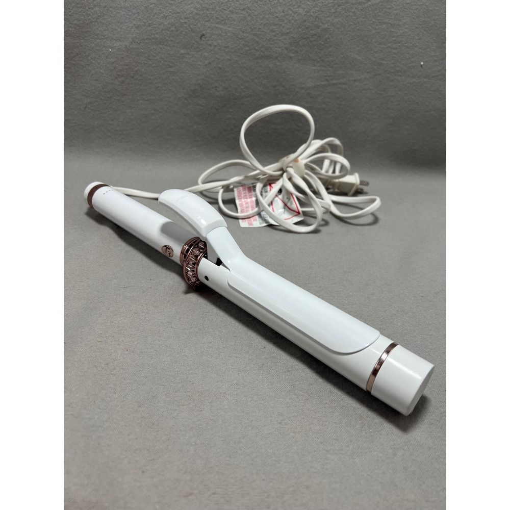 T3 Micro Curling Iron 1.25" Model 73560 White Rose Gold Pro Ceramic Tested WORKS